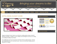 Tablet Screenshot of elegancecaterers.com